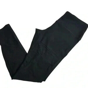 90 Degree by Reflex Women's Moto‎ Leggings Black Ankle Size M Activewear